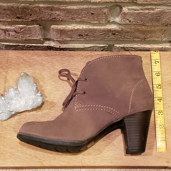 3 in. Authentic Leather Suede Oxford Booties - Picture 5 of 8